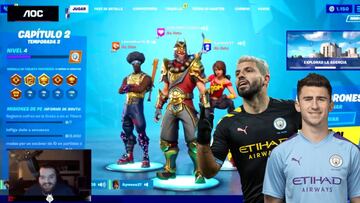 Ibai juega al Fortnite con Laporte y Agüero: "Tú Kun ya te has pasado la vida..."