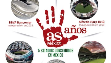 5 estadios construidos en México en los últimos 5 años