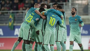 22/01/17 PARTIDO PRIMERA DIVISION EIBAR - BARCELONA ALEGRIA