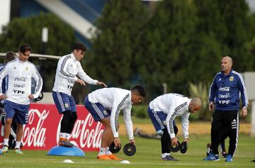 Buenos Aires 21 Mayo 2018, Argentina
Preparativos de la seleccion Argentina en el Predio de la AFA en Ezeiza, donde estÃ¡n 


Foto Ortiz Gustavo
