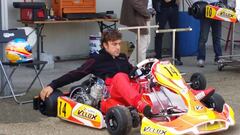 Alonso siempre ha adorado los karts.