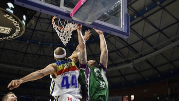 UNICAJA-ANDORRA. DEBU DE RUBEN GUERRERO.