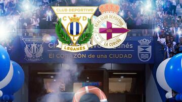 Leganés y Deportivo se enfrentan en Butarque por la permanencia.