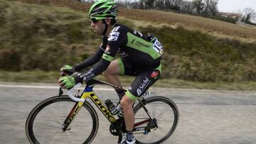 El ciclista argentino del Fortuneo, Eduardo Sepúlveda.
