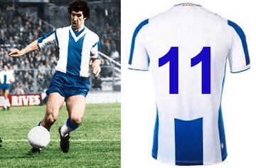 Llegó al Espanyol tras cuatro años de ‘mili’ en el Real Madrid para convertirse en un ídolo, con 144 goles que le convierten en el máximo realizador de la historia perica sumando todas las competiciones oficiales. 22 fueron en LaLiga 1976-77. Y nueve, contra el eterno rival. Genio, figura. Y arquitecto. Profesor Marañón.