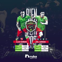 FC Juárez ficha a Alan y Joel Soñora, joyas de Estados Unidos