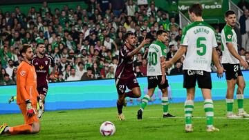 Gol de Quiles, del Albacete, al Racing.