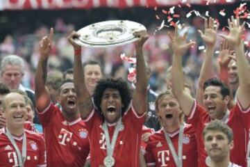 El Bayern celebra el título de campeón de la Bundesliga