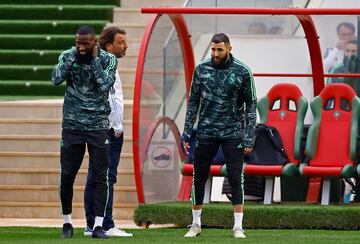 Benzema y Rüdiger.