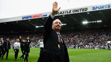 El entrenador español del Newcastle, Rafa Benítez, tras un partido.
