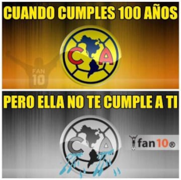 Los mejores Memes del Centenario del Club América