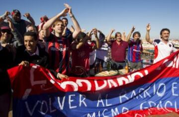 Buen ambiente entre aficiones antes de la final