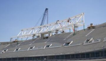 Continúan las obras de la Peineta: avanza el trabajo en los interiores del estadio