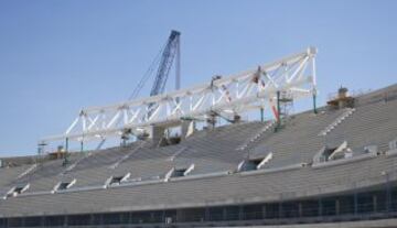 Continúan las obras de la Peineta: avanza el trabajo en los interiores del estadio