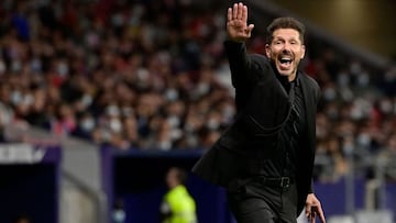 Simeone, en el Atl&eacute;tico-Real Sociedad.