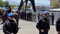 Así custodia la policía los alrededores del estadio Ciudad de México