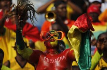 Seguidores en el Ghana-Argelia.