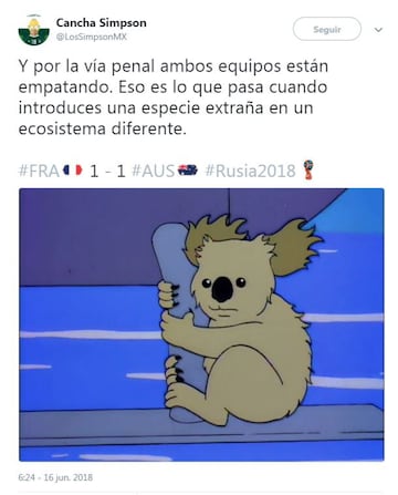 El horario del Francia vs Australia generó el humor de los memes