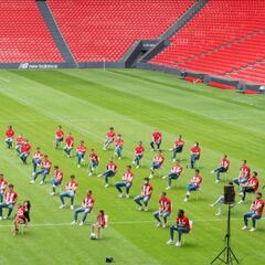 Los leones se ejercitarán dos veces en San Mamés