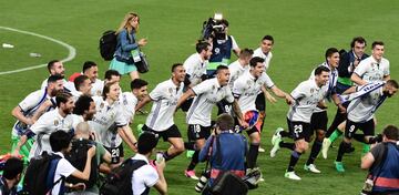 Málaga-Real Madrid: los goles y la celebración del campeón en imágenes