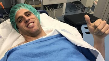 Pablo Hervías, optimista tras su operación