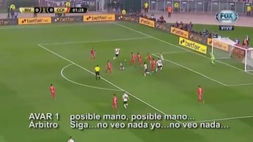 &quot;No veo mano&quot;. El pol&eacute;mico audio del &aacute;rbitro del River - Cerro