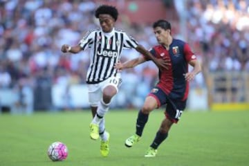 Cuadrado fue inicialista ante Manchester City por Champions. Repitió ante Génova por la liga italiana.