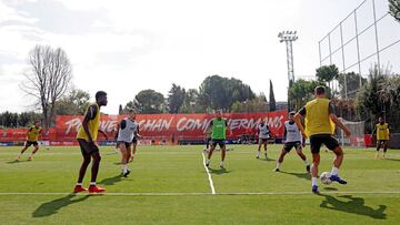 Entrenamiento del Atlético en Majadahonda