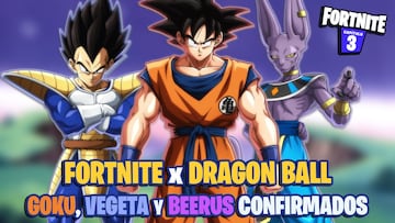 Fortnite x Dragon Ball: Goku, Vegeta, Beerus y Kamehameha confirmados