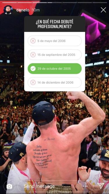 Canelo Álvarez interactúa con sus fans al publicar una encuesta