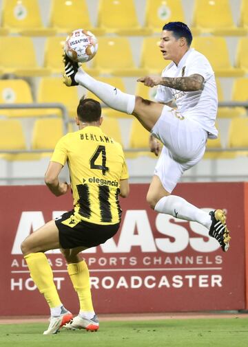 El volante colombiano disputó 78 minutos con Al Rayyan en la derrota ante Qatar SC en el regreso de la QSL. El '10' volvió a jugar luego de un mes y medio.