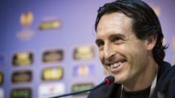 Emery, durante la rueda de prensa.