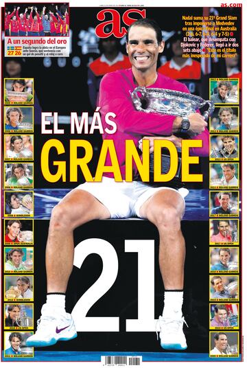 Rafa Nadal a través de las portadas de As