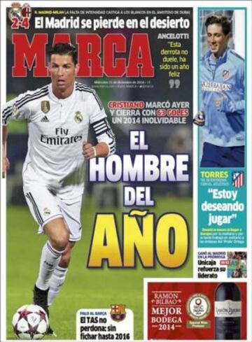 Portadas de la prensa deportiva