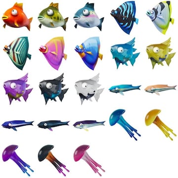 Todos los tipos de peces disponibles en Fortnite Temporada 4
