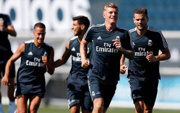 Real Madrid in training today