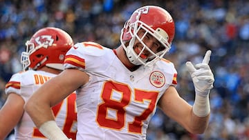 Kelce plays as a tight end for the Chiefs, the current Super Bowl champions.