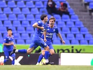 Jose Antonio Paradela celebrates his goal 2-0 of Cruz Azul during the 2nd round match between Cruz Azul and Atlas as part of the Liga BBVA MX, Torneo Clausura 2026 at Cuauhtemoc Stadium, on January 14, 2026 in Puebla, Mexico.