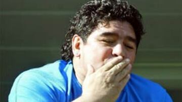 <b>AGRADECIDO. </B>El principal objetivo de Maradona era volver a Cuba.