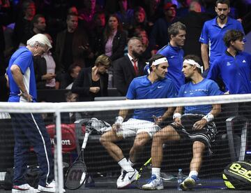 Federer y Nadal ganaron a Querrey y Sock.