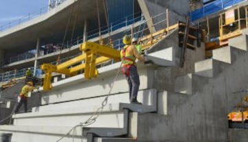 Diciembre 2015. Evolución de las obras de La Peineta.