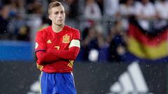 Deulofeu, desolado despu&eacute;s del partido.