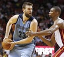 Marc se lesiona en la derrota de Memphis ante Miami Heat