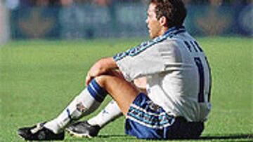 <B>BUENOS TIEMPOS EN TENERIFE</B>. Pier se vio obligado a jugar de porteto en el Abbé Deschamps en 1993 debido a la lesión de Agustín.