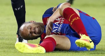 Iniesta injured his knee in the first half of Barcelona's 2-0 first leg Super Cup win over Sevilla and hasn't played since.