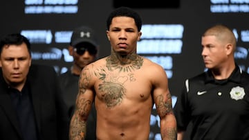 El boxeador estadounidense Gervonta Davis, durante un pesaje.