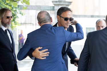 Ricardo Carvalho llega al funeral de Diogo Jota y su hermano André Silva en la Igreja Matriz de Gondomar el 5 de julio de 2025 en Gondomar, Portugal.