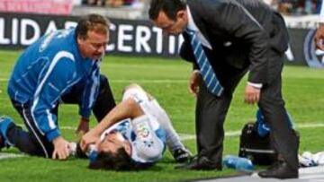 <b>PROBLEMAS. </b>Javi Guerrero y Ersen Martin están lesionados y Zambrano se ha quedado sólo con Ruben y Colunga como delanteros.