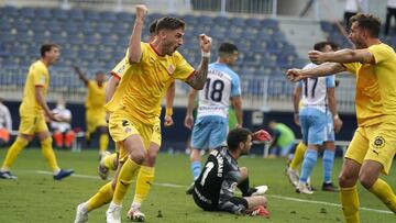 M¨¢laga 0 - Girona 1: resumen, resultado y goles. LaLiga SmartBank