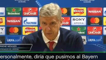 La frase con que Wenger culpó al árbitro del 1-5 ante el Bayern